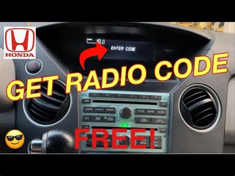 honda radio code lookup.